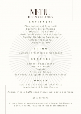 FERRAGOSTO 2025 - CASA CASONI